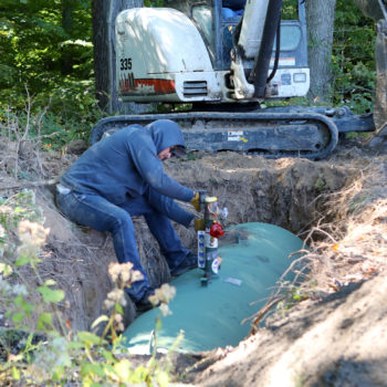 tank burying services