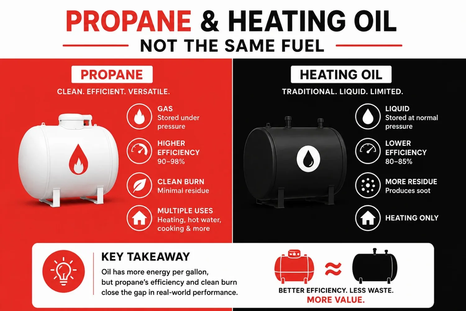 Propane and Heating Oil Are Not the Same Fuel | Union Propane